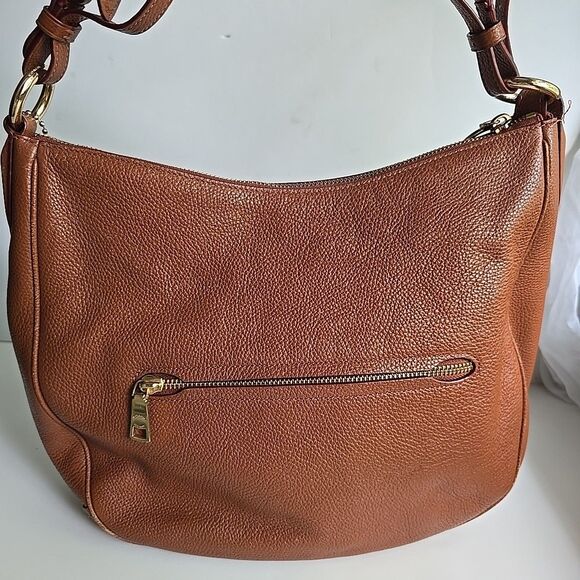 EUC Coach Sutton Hobo No. 35593 in Saddle Brown Pebbled Leather 12"x10"x3" - Picture 7 of 15